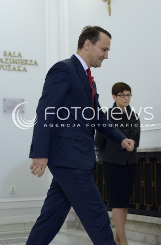  05.11.2014 WARSZAWA POSIEDZENIE SEJMU N/Z RADOSLAW SIKORSKI  