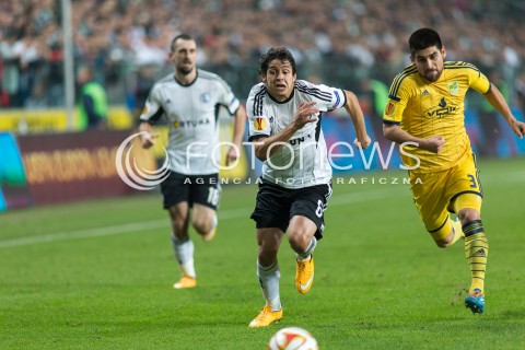  06.11.2014 WARSZAWA <br />PILKA NOZNA SEZON 2014/2015 FOOTBALL POLISH <br />MECZ LEGIA WARSZAWA - METALIST CHARKOW <br />N/Z GUILHERME CRISTIAN VILLAGRA<br />  