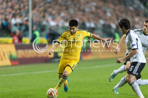  06.11.2014 WARSZAWA <br />PILKA NOZNA SEZON 2014/2015 FOOTBALL POLISH <br />MECZ LEGIA WARSZAWA - METALIST CHARKOW <br />N/Z CRISTIAN VILLAGRA<br />  