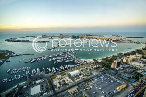  10.11.2014 DUBAJ ZEA <br />ZDJECIE ILUSTRACYJNE<br />N/Z WIDOK PALMY Z TARASU WIDOKOWEGO HOTELU MARRIOTT<br /> 