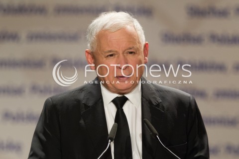  12.11.2014 RZESZOW <br />KONWENCJA WYBORCZA PIS NA PODKARPACIU<br />N/Z JAROSLAW KACZYNSKI GLOWKA PORTRET SYLWETKA<br /> 