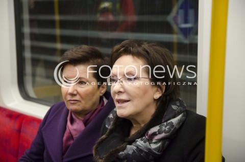  14.11.2014 WARSZAWA <br />PREMIER RP EWA KOPACZ ORAZ PREZYDENT WARSZAWY HANNA GRONKIEWICZ WALTZ ZWIEDZAJA DRUGA LINIE METRA <br />N/Z PREMIER EWA KOPACZ PREZYDENT WARSZAWY HANNA GRONKIEWICZ WALTZ<br />  