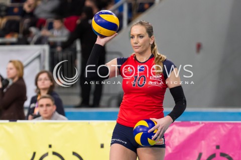  15.11.2014 LODZ SIATKOWKA ORLEN LIGA SEZON 2014/2015 VOLLEYBALL POLISH SEASON BEEF MASTER BUDOWLANI LODZ - KPS CHEMIK POLICE N/Z SANJA POPOVIC SYLWETKA  
