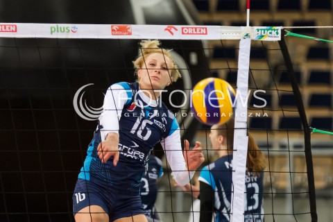  15.11.2014 LODZ SIATKOWKA ORLEN LIGA SEZON 2014/2015 VOLLEYBALL POLISH SEASON BEEF MASTER BUDOWLANI LODZ - KPS CHEMIK POLICE N/Z ALEKSANDRA JAGIELO SYLWETKA  