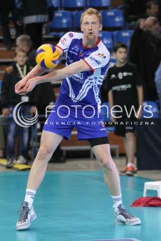  15.11.2014 RZESZOW <br />SIATKOWKA PLUS LIGA 2014/2015 MEN VOLLEYBALL POLAND POLISH PLUSLIGA LEAGUE SEASON 2014/2015 <br />MECZ ASSECO RESOVIA RZESZOW - TRANSFER BYDGOSZCZ<br />N/Z JAKUB JAROSZ SYLWETKA <br /> 