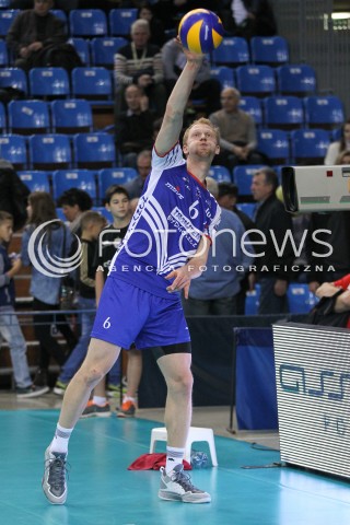  15.11.2014 RZESZOW <br />SIATKOWKA PLUS LIGA 2014/2015 MEN VOLLEYBALL POLAND POLISH PLUSLIGA LEAGUE SEASON 2014/2015 <br />MECZ ASSECO RESOVIA RZESZOW - TRANSFER BYDGOSZCZ<br />N/Z JAKUB JAROSZ SYLWETKA <br /> 