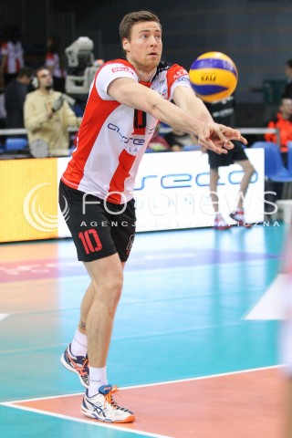  15.11.2014 RZESZOW <br />SIATKOWKA PLUS LIGA 2014/2015 MEN VOLLEYBALL POLAND POLISH PLUSLIGA LEAGUE SEASON 2014/2015 <br />MECZ ASSECO RESOVIA RZESZOW - TRANSFER BYDGOSZCZ<br />N/Z JOCHEN SCHOPS SYLWETKA <br /> 