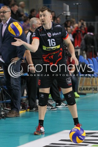  15.11.2014 RZESZOW <br />SIATKOWKA PLUS LIGA 2014/2015 MEN VOLLEYBALL POLAND POLISH PLUSLIGA LEAGUE SEASON 2014/2015 <br />MECZ ASSECO RESOVIA RZESZOW - TRANSFER BYDGOSZCZ<br />N/Z KRZYSZTOF IGNACZAK SYLWETKA <br /> 