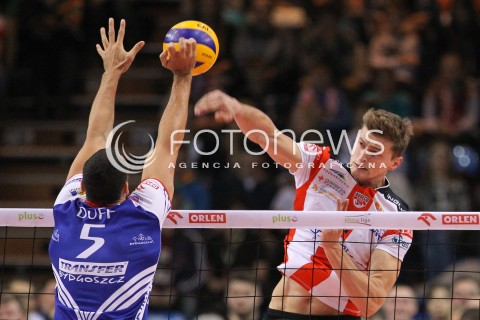  15.11.2014 RZESZOW <br />SIATKOWKA PLUS LIGA 2014/2015 MEN VOLLEYBALL POLAND POLISH PLUSLIGA LEAGUE SEASON 2014/2015 <br />MECZ ASSECO RESOVIA RZESZOW - TRANSFER BYDGOSZCZ<br />N/Z PIOTR NOWAKOWSKI <br /> 