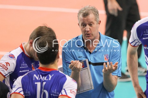  15.11.2014 RZESZOW <br />SIATKOWKA PLUS LIGA 2014/2015 MEN VOLLEYBALL POLAND POLISH PLUSLIGA LEAGUE SEASON 2014/2015 <br />MECZ ASSECO RESOVIA RZESZOW - TRANSFER BYDGOSZCZ<br />N/Z VITAL HEYNEN - TRENER ( HEAD COACH ) SYLWETKA <br /> 