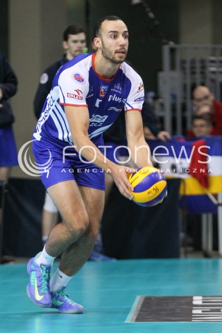  15.11.2014 RZESZOW <br />SIATKOWKA PLUS LIGA 2014/2015 MEN VOLLEYBALL POLAND POLISH PLUSLIGA LEAGUE SEASON 2014/2015 <br />MECZ ASSECO RESOVIA RZESZOW - TRANSFER BYDGOSZCZ<br />N/Z JUSTIN DUFF SYLWETKA <br /> 