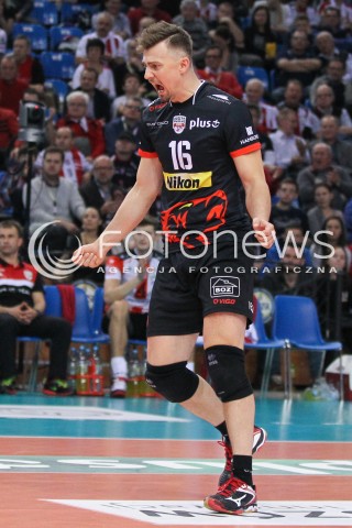  15.11.2014 RZESZOW <br />SIATKOWKA PLUS LIGA 2014/2015 MEN VOLLEYBALL POLAND POLISH PLUSLIGA LEAGUE SEASON 2014/2015 <br />MECZ ASSECO RESOVIA RZESZOW - TRANSFER BYDGOSZCZ<br />N/Z KRZYSZTOF IGNACZAK RADOSC EMOCJE SYLWETKA <br /> 