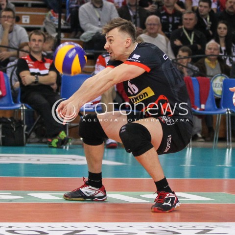  15.11.2014 RZESZOW <br />SIATKOWKA PLUS LIGA 2014/2015 MEN VOLLEYBALL POLAND POLISH PLUSLIGA LEAGUE SEASON 2014/2015 <br />MECZ ASSECO RESOVIA RZESZOW - TRANSFER BYDGOSZCZ<br />N/Z KRZYSZTOF IGNACZAK SYLWETKA <br /> 