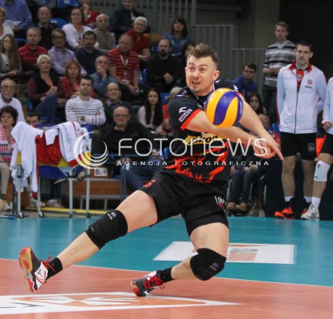  15.11.2014 RZESZOW <br />SIATKOWKA PLUS LIGA 2014/2015 MEN VOLLEYBALL POLAND POLISH PLUSLIGA LEAGUE SEASON 2014/2015 <br />MECZ ASSECO RESOVIA RZESZOW - TRANSFER BYDGOSZCZ<br />N/Z KRZYSZTOF IGNACZAK SYLWETKA <br /> 