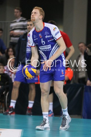  15.11.2014 RZESZOW <br />SIATKOWKA PLUS LIGA 2014/2015 MEN VOLLEYBALL POLAND POLISH PLUSLIGA LEAGUE SEASON 2014/2015 <br />MECZ ASSECO RESOVIA RZESZOW - TRANSFER BYDGOSZCZ<br />N/Z JAKUB JAROSZ SYLWETKA <br /> 