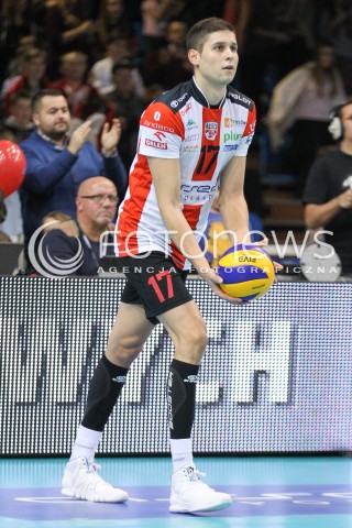  15.11.2014 RZESZOW <br />SIATKOWKA PLUS LIGA 2014/2015 MEN VOLLEYBALL POLAND POLISH PLUSLIGA LEAGUE SEASON 2014/2015 <br />MECZ ASSECO RESOVIA RZESZOW - TRANSFER BYDGOSZCZ<br />N/Z NIKOLAY PENCZEV ( PENCHEV ) SYLWETKA <br /> 