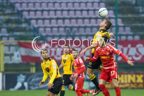  22.11.2014 LODZ PILKA NOZNA POLSKA PIERWSZA LIGA SEZON 2014/2015 FOOTBALL POLISH  WIDZEW LODZ - GKS KATOWICE N/Z MARIUSZ RYBICKI  
