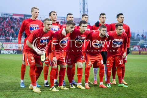  22.11.2014 LODZ PILKA NOZNA POLSKA PIERWSZA LIGA SEZON 2014/2015 FOOTBALL POLISH  WIDZEW LODZ - GKS KATOWICE N/Z DRUZYNOWE  