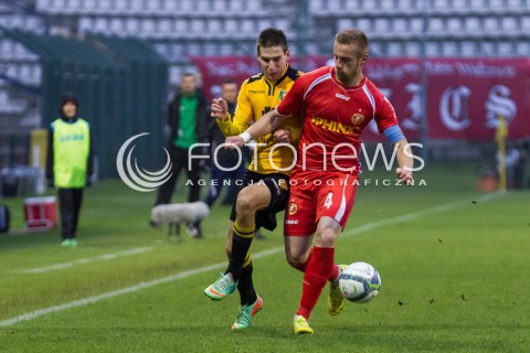  22.11.2014 LODZ PILKA NOZNA POLSKA PIERWSZA LIGA SEZON 2014/2015 FOOTBALL POLISH  WIDZEW LODZ - GKS KATOWICE N/Z RAFAL AUGUSTYNIAK KRZYSZTOF WOLKOWICZ  