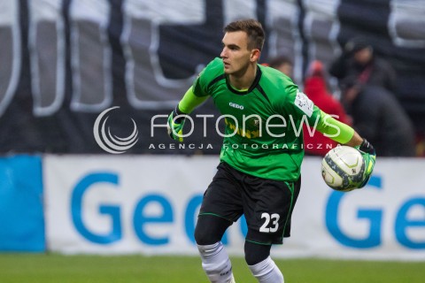  22.11.2014 LODZ PILKA NOZNA POLSKA PIERWSZA LIGA SEZON 2014/2015 FOOTBALL POLISH  WIDZEW LODZ - GKS KATOWICE N/Z SYLWETKA DINO HAMZIC  