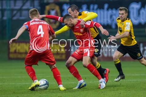  22.11.2014 LODZ PILKA NOZNA POLSKA PIERWSZA LIGA SEZON 2014/2015 FOOTBALL POLISH  WIDZEW LODZ - GKS KATOWICE N/Z MAKSYMILIAN ROZWADOWICZ  