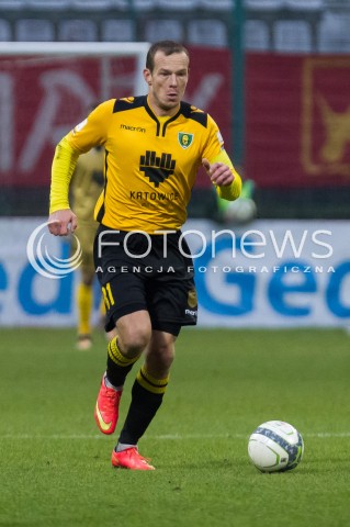  22.11.2014 LODZ PILKA NOZNA POLSKA PIERWSZA LIGA SEZON 2014/2015 FOOTBALL POLISH  WIDZEW LODZ - GKS KATOWICE N/Z SYLWETKAPRZEMYSLAW PITRY  