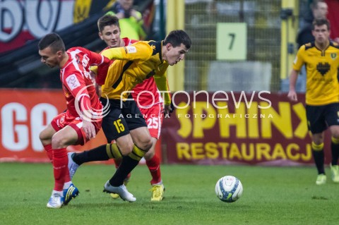 22.11.2014 LODZ PILKA NOZNA POLSKA PIERWSZA LIGA SEZON 2014/2015 FOOTBALL POLISH  WIDZEW LODZ - GKS KATOWICE N/Z RAFAL KUJAWA  