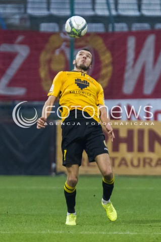  22.11.2014 LODZ PILKA NOZNA POLSKA PIERWSZA LIGA SEZON 2014/2015 FOOTBALL POLISH  WIDZEW LODZ - GKS KATOWICE N/Z SYLWETKA MATEUSZ KAMINSKI  