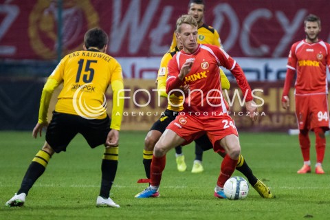  22.11.2014 LODZ PILKA NOZNA POLSKA PIERWSZA LIGA SEZON 2014/2015 FOOTBALL POLISH  WIDZEW LODZ - GKS KATOWICE N/Z MATEUSZ JANIEC  