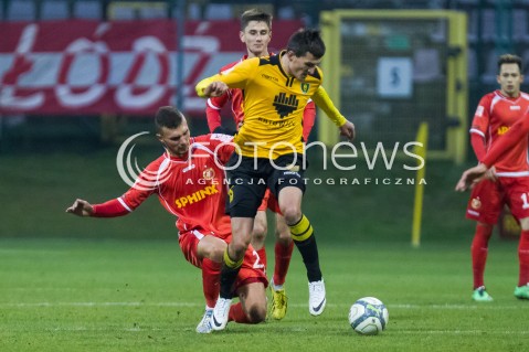  22.11.2014 LODZ PILKA NOZNA POLSKA PIERWSZA LIGA SEZON 2014/2015 FOOTBALL POLISH  WIDZEW LODZ - GKS KATOWICE N/Z RAFAL KUJAWA  