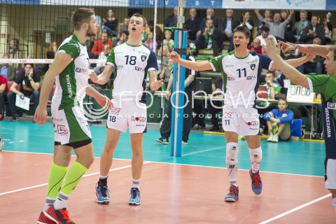  22.11.2014 WARSZAWA POLAND<br />SIATKOWKA PLUS LIGA 2014/2015 MEN VOLLEYBALL<br />ARENA URSYNOW<br />MECZ AZS POLITECHNIKA WARSZAWSKA - MKS BANIMEX BEDZIN <br />N/Z RADOSC AZS BARTLOMIEJ MORDYL ALEKSANDER SLIWKA<br /> 