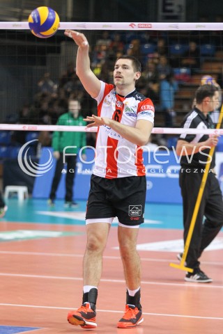  26.11.2014 RZESZOW <br />SIATKOWKA PLUS LIGA 2014/2015 MEN VOLLEYBALL POLAND POLISH PLUSLIGA LEAGUE SEASON 2014/2015 <br />MECZ ASSECO RESOVIA RZESZOW - AZS CZESTOCHOWA<br />N/Z DAWID KONARSKI SYLWETKA <br /> 