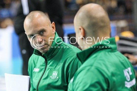  26.11.2014 RZESZOW <br />SIATKOWKA PLUS LIGA 2014/2015 MEN VOLLEYBALL POLAND POLISH PLUSLIGA LEAGUE SEASON 2014/2015 <br />MECZ ASSECO RESOVIA RZESZOW - AZS CZESTOCHOWA<br />N/Z MAREK KARDOS - TRENER ( HEAD COACH ) SYLWETKA <br /> 
