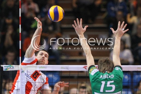  26.11.2014 RZESZOW <br />SIATKOWKA PLUS LIGA 2014/2015 MEN VOLLEYBALL POLAND POLISH PLUSLIGA LEAGUE SEASON 2014/2015 <br />MECZ ASSECO RESOVIA RZESZOW - AZS CZESTOCHOWA<br />N/Z DAWID KONARSKI <br /> 