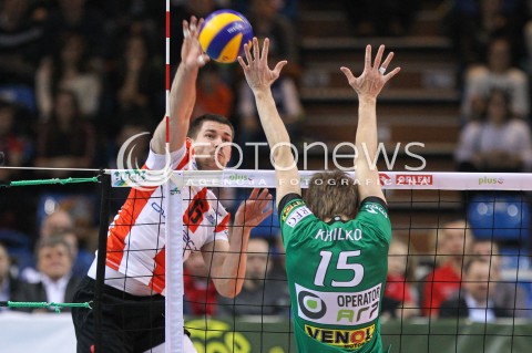 26.11.2014 RZESZOW <br />SIATKOWKA PLUS LIGA 2014/2015 MEN VOLLEYBALL POLAND POLISH PLUSLIGA LEAGUE SEASON 2014/2015 <br />MECZ ASSECO RESOVIA RZESZOW - AZS CZESTOCHOWA<br />N/Z DAWID KONARSKI <br /> 