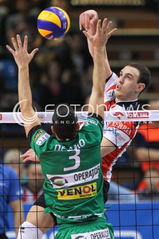  26.11.2014 RZESZOW <br />SIATKOWKA PLUS LIGA 2014/2015 MEN VOLLEYBALL POLAND POLISH PLUSLIGA LEAGUE SEASON 2014/2015 <br />MECZ ASSECO RESOVIA RZESZOW - AZS CZESTOCHOWA<br />N/Z MARKO IVOVIC <br /> 