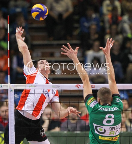  26.11.2014 RZESZOW <br />SIATKOWKA PLUS LIGA 2014/2015 MEN VOLLEYBALL POLAND POLISH PLUSLIGA LEAGUE SEASON 2014/2015 <br />MECZ ASSECO RESOVIA RZESZOW - AZS CZESTOCHOWA<br />N/Z DAWID KONARSKI <br /> 
