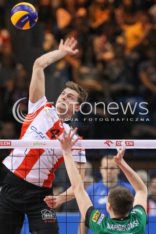  26.11.2014 RZESZOW <br />SIATKOWKA PLUS LIGA 2014/2015 MEN VOLLEYBALL POLAND POLISH PLUSLIGA LEAGUE SEASON 2014/2015 <br />MECZ ASSECO RESOVIA RZESZOW - AZS CZESTOCHOWA<br />N/Z PIOTR NOWAKOWSKI <br /> 