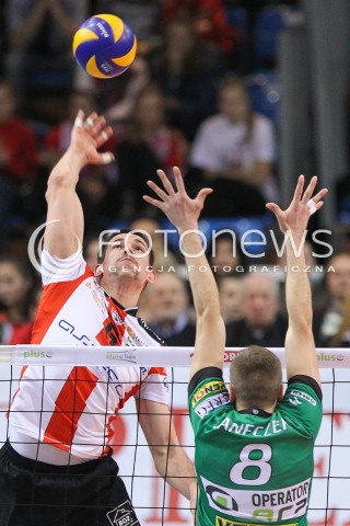  26.11.2014 RZESZOW <br />SIATKOWKA PLUS LIGA 2014/2015 MEN VOLLEYBALL POLAND POLISH PLUSLIGA LEAGUE SEASON 2014/2015 <br />MECZ ASSECO RESOVIA RZESZOW - AZS CZESTOCHOWA<br />N/Z DAWID KONARSKI <br /> 