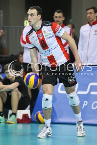  26.11.2014 RZESZOW <br />SIATKOWKA PLUS LIGA 2014/2015 MEN VOLLEYBALL POLAND POLISH PLUSLIGA LEAGUE SEASON 2014/2015 <br />MECZ ASSECO RESOVIA RZESZOW - AZS CZESTOCHOWA<br />N/Z MARKO IVOVIC SYLWETKA <br /> 