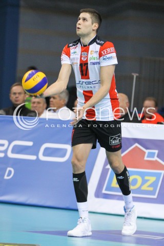  26.11.2014 RZESZOW <br />SIATKOWKA PLUS LIGA 2014/2015 MEN VOLLEYBALL POLAND POLISH PLUSLIGA LEAGUE SEASON 2014/2015 <br />MECZ ASSECO RESOVIA RZESZOW - AZS CZESTOCHOWA<br />N/Z NIKOLAY PENCZEV ( PENCHEV ) SYLWETKA <br /> 