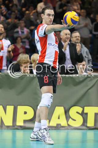  26.11.2014 RZESZOW <br />SIATKOWKA PLUS LIGA 2014/2015 MEN VOLLEYBALL POLAND POLISH PLUSLIGA LEAGUE SEASON 2014/2015 <br />MECZ ASSECO RESOVIA RZESZOW - AZS CZESTOCHOWA<br />N/Z MARKO IVOVIC SYLWETKA <br /> 
