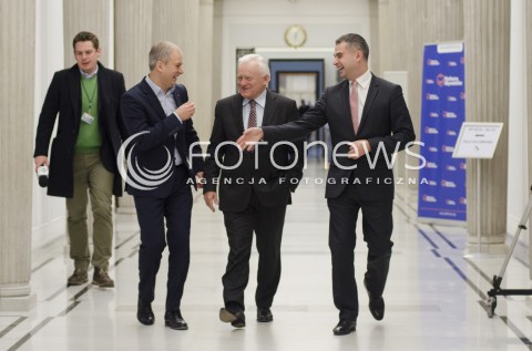  28.11.2014 WARSZAWA <br />DZIS W SEJMIE  <br />N/Z  LESZEK MILLER GRZEGORZ NAPIERALSKI <br /> 