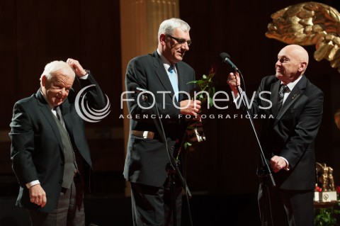  01.12.2014 WARSZAWA<br />GALA WIELKIEGO SPLENDORA<br />N/Z MARIAN OPANIA WIKTOR ZBOROWSKI JANUSZ KUKULA<br /> 