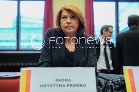  01.12.2014 WARSZAWA<br />I SESJA RADY MIASTA STOLECZNEGO WARSZAWY<br />N/Z RADNA KRYSTYNA PRONKO<br /> 