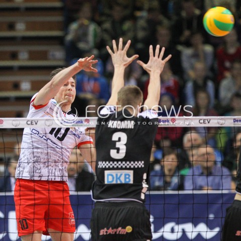  04.12.2014 RZESZOW POLAND <br />SIATKOWKA LIGA MISTRZOW MEN CEV VOLLEYBALL CHAMPIONS LEAGUE 2013 <br />MATCH ASSECO RESOVIA -  BERLIN RECYCLING VOLLEYS<br />N/Z JOCHEN SCHOPS <br /> 