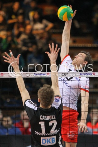  04.12.2014 RZESZOW POLAND <br />SIATKOWKA LIGA MISTRZOW MEN CEV VOLLEYBALL CHAMPIONS LEAGUE 2013 <br />MATCH ASSECO RESOVIA -  BERLIN RECYCLING VOLLEYS<br />N/Z JOCHEN SCHOPS <br /> 