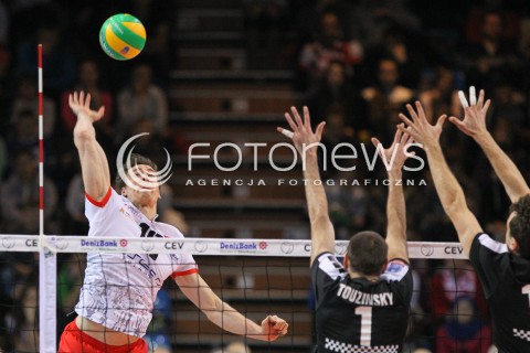  04.12.2014 RZESZOW POLAND <br />SIATKOWKA LIGA MISTRZOW MEN CEV VOLLEYBALL CHAMPIONS LEAGUE 2013 <br />MATCH ASSECO RESOVIA -  BERLIN RECYCLING VOLLEYS<br />N/Z JOCHEN SCHOPS <br /> 
