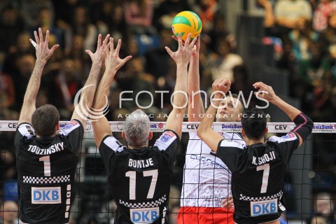  04.12.2014 RZESZOW POLAND <br />SIATKOWKA LIGA MISTRZOW MEN CEV VOLLEYBALL CHAMPIONS LEAGUE 2013 <br />MATCH ASSECO RESOVIA -  BERLIN RECYCLING VOLLEYS<br />N/Z PAUL LOTMAN <br /> 