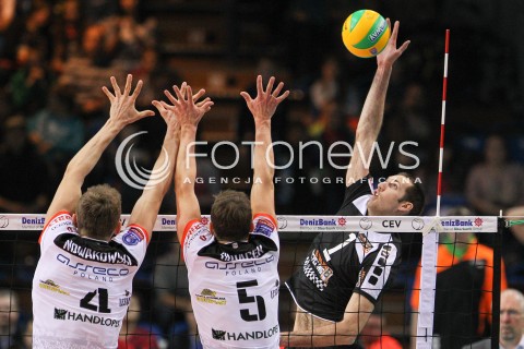  04.12.2014 RZESZOW POLAND <br />SIATKOWKA LIGA MISTRZOW MEN CEV VOLLEYBALL CHAMPIONS LEAGUE 2013 <br />MATCH ASSECO RESOVIA -  BERLIN RECYCLING VOLLEYS<br />N/Z SCOTT TOUZINSKY <br /> 